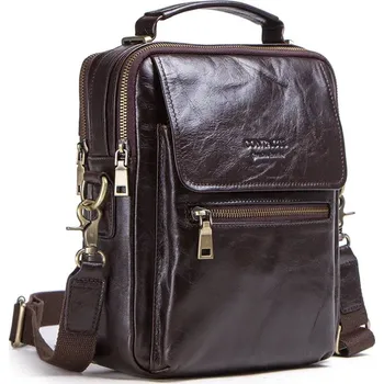 Pánská kožená crossbody taška – vhodná i pro iPad 9.7" Barva (Varianta): Kávová