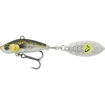 Umělá nástraha Savage Gear 3D Sticklebait Tailspin 7,3cm 13g Sinking Green Silver Ayu