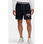 Pánské černé teplákové kraťasy Gant - Velikost 2XL, Barva Černá M56392 2039016