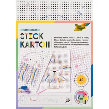 Sada papírů k prošívání - 17,5 × 24,5 cm - 40 ks