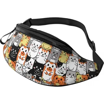 Ledvinka Ledvinka s motivem kočky – unisex styl pro volný čas Barva (Varianta): 1