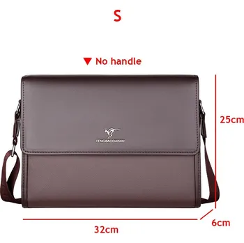 Pánská kožená aktovka na dokumenty s ramenním popruhem Barva (Varianta): Brown 1