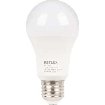 Žárovka RETLUX RLL 607 A60 E27 bulb 12W CW D