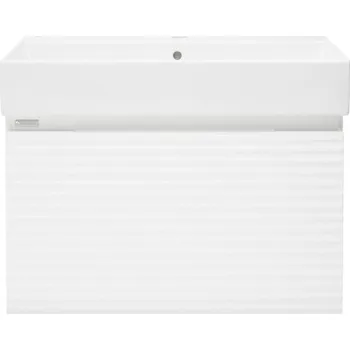 Šatní skříň Naturel Koupelnová skříňka s umyvadlem Savona 58x43x44,8 cm bílá lesk SAVONA60BISAT