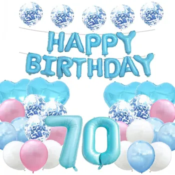 Balónek Sada balónků k 70. narozeninám