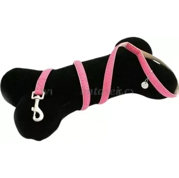 Vodítko pro psa Růžové vodítko pro psy Vanity 10mm (Růžové potřeby pro menší pejsky)