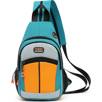 Městský batoh Dvouúčelová taška přes rameno a batoh pro školu i výlety Barva (Varianta): lake blue and Orange