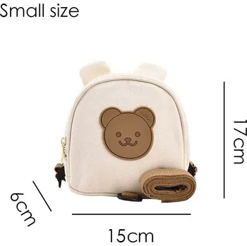 Školní batoh Dětský batoh s medvídkem a králíčkem do školky i na cesty Barva (Varianta): Brown S