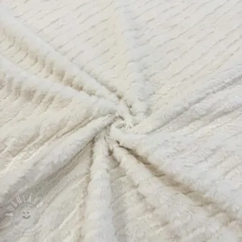 Umělá kožešina Stripes ecru