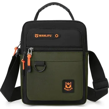 Lehká pánská taška přes rameno z nepromokavého nylonu Velikost: 19cmX24cmX7cm, Barva (Varianta): Zelená