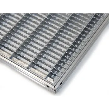 Rohožka Vstupní kovová čistící rohož s rámem - 60 x 120 x 2,5 cm