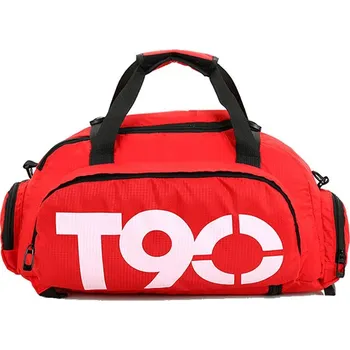 Cestovní taška Sportovní cestovní taška T90 – víkendový model s oddílem na boty Barva (Varianta): Červená