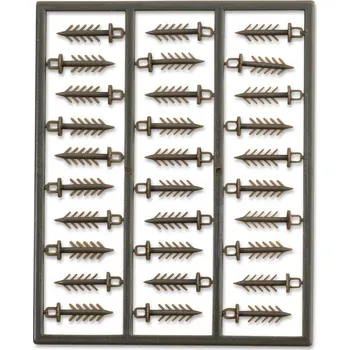60ks - Hroty Anaconda Micro Barb Boilie Spikes army zelená