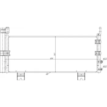 Chladič motoru Chladič klimatizace Lexus GS 88460-30A70 HART