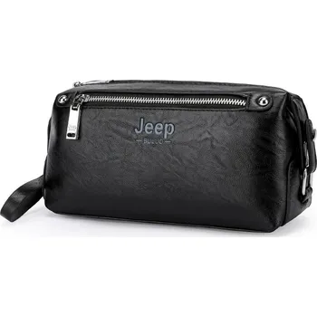 Peněženka Pánská kožená peněženka a taška v jednom s větším úložným prostorem Barva (Varianta): 1186-black