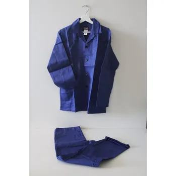 pracovní souprava Voženílek Montérky komplet pracovní blůza a kalhoty - modrý Velikost: 182/48