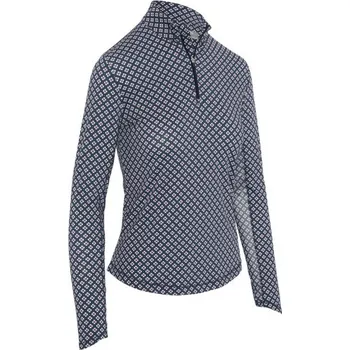 Dámské tričko Callaway Mini Geo Sun Protection dámské tirčko s dlouhým rukávem, peacoat dámské, L