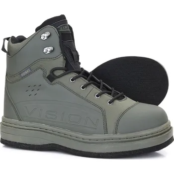 Rybářské oblečení Vision Brodící Boty Koski Green Wading Shoe Felt Velikost: 38