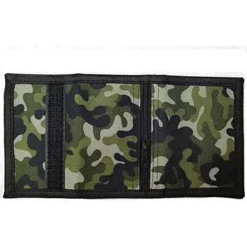 Peněženka Třídílná nylonová peněženka na zip s řetízkem a přihrádkami Barva (Varianta): Green No Chain