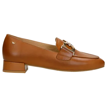 Dámské polobotky Hnědé Slip-On Polobotky Na Podpatku Wojas 4632052 38
