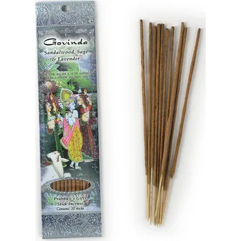 Čajovna Rymer Govinda santal,šalvěj, levandule - vonné tyčinky 10ks