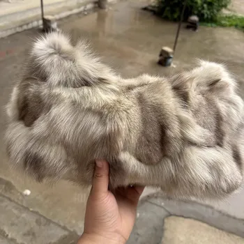 Kabelka Dámská kabelka z pravé liščí kožešiny s elegantním řetízkem Barva (Varianta): 59