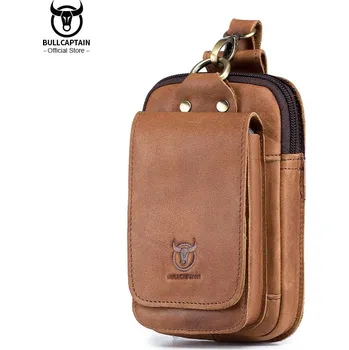 Peněženka Malá kožená taška BULLCAPTAIN s poutkem na opasek Barva (Varianta): Žlutá