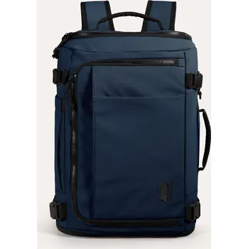 Městský batoh Cestovní batoh BAGSMART s kompresí a USB nabíjením Velikost: 38L, Barva (Varianta): Tmavě modrá