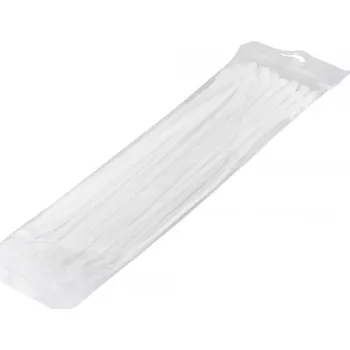 Nylonové stahovací pásky 4,8x300 mm, 100 ks, bílé CTW-5X300 NTY