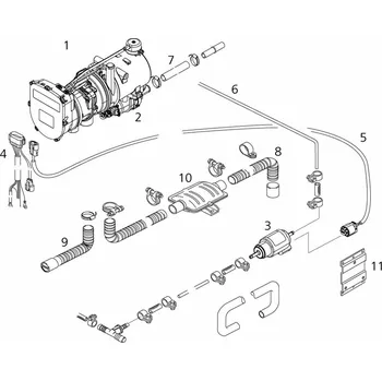 Nářadí pro automobil Nezávislé vytápění WEBASTO 9023076C