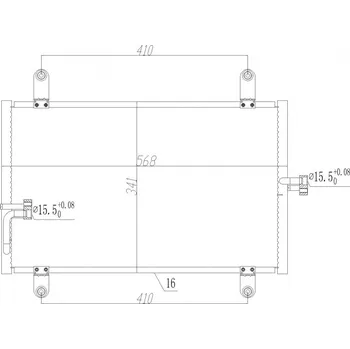 Chladič motoru Kondenzátor klimatizace Ducato 94-01 1312857080 HART