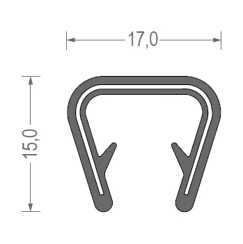 Těsnění výfuku Univerzální těsnění PCW 9-12 mm černé/1 m1 ks RS34.3141 HART