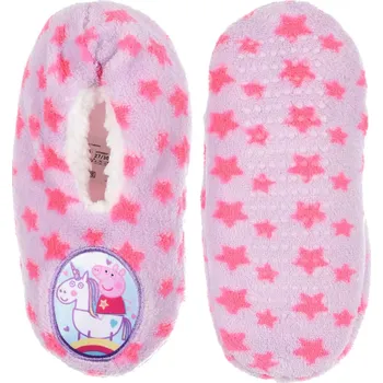 Chlapecká obuv Pantofle Peppa Pig sv.fialové s hvězdičkami 27/30