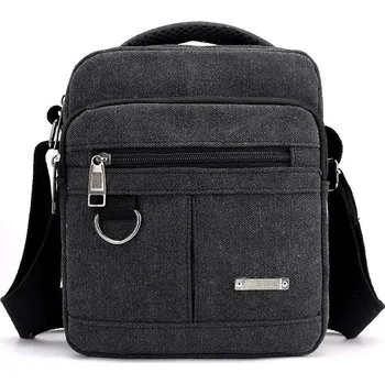 Pánská plátěná taška přes rameno na volný čas nebo do města Barva (Varianta): Černá