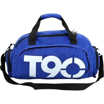 Sportovní cestovní taška T90 – víkendový model s oddílem na boty Barva (Varianta): Modrá