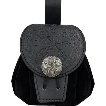 Ledvinka Steampunk ledvinka s koženým vzhledem a stahovací šňůrkou Barva (Varianta): Black1