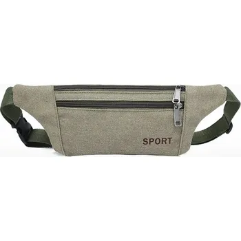 Ledvinka Plátěná ledvinka na běhání, výlety a každodenní použití Barva (Varianta): Zelená