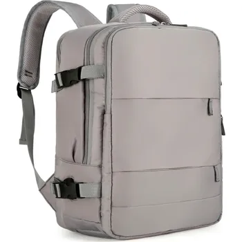 Velkokapacitní cestovní batoh vhodný pro školu i volný čas Velikost: 41cm-45cm, Barva (Varianta): Šedá