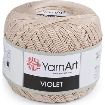 Galanterie Bavlněná příze háčkovací Violet 50 g