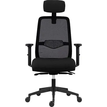 Antares Ergonomická židle Tullio s nastavením hloubky sedáku černá