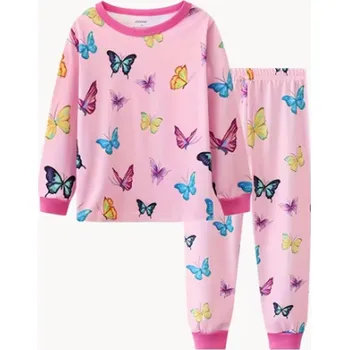 Dětské bavlněné pyžamo s motýlky Barva: růžová (pink 1), Velikost: 4 roky