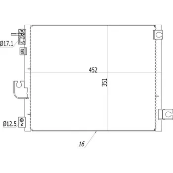 Chladič motoru Chladič klimatizace Atos 1.1 12V 05- 9760605000 HART