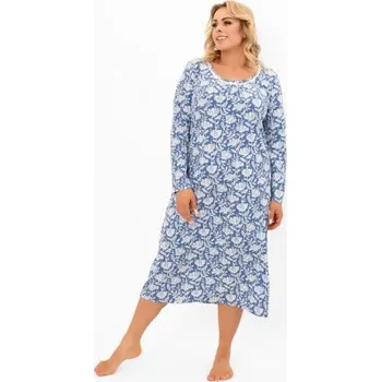 Dámská noční košile Noční košile Italian Fashion Boma - bavlna Modrá 2XL