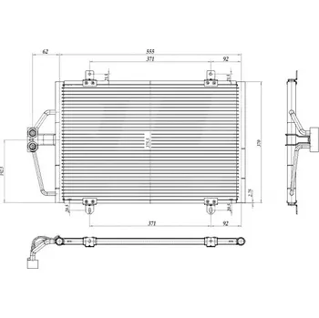 Chladič motoru Chladič klimatizace Renault Megane 1.4, 1.6 95-98 7700432391 HART