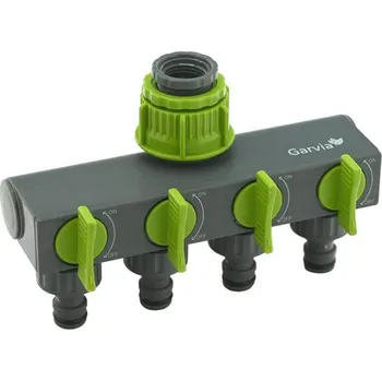 Rozdělovač hadicový pro 4 rychlospojky s uzávěrem Garvia 20061