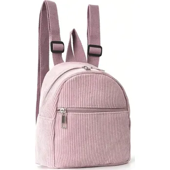 Dětský batoh z manšestru s nastavitelnými popruhy Barva (Varianta): Růžová