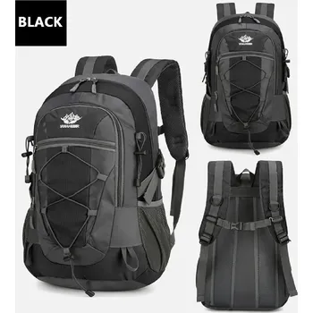 Městský batoh Lehký turistický batoh s velkým objemem pro outdoor Velikost: 45cm-49cm, Barva (Varianta): Černá