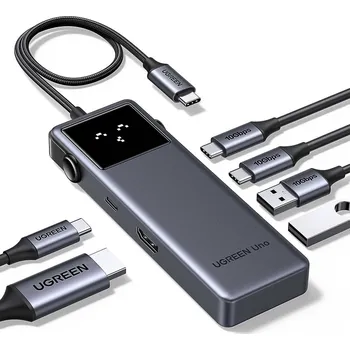 USB hub UGREEN Uno 6-in-1 USB-C to HDMI/2*USB 3.0/2*USB-C/PD100W