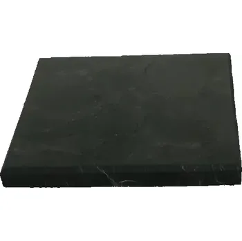 Šungitová dlaždice 10×10×1 cm leštěná – ochranný esoterický kámen z Karélie