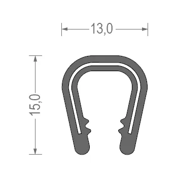 Těsnění výfuku Univerzální těsnění PCW 6-8 mm černé/1 m1 ks RS34.3031 HART
